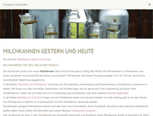 Tablet Screenshot of milchkannen24.de